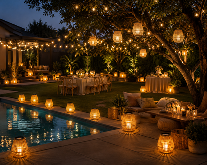 Rental Woven Solar Lantern Collection