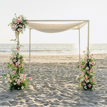 Luxury Fresh Floral Arch, Chuppah & Ceremony Structures